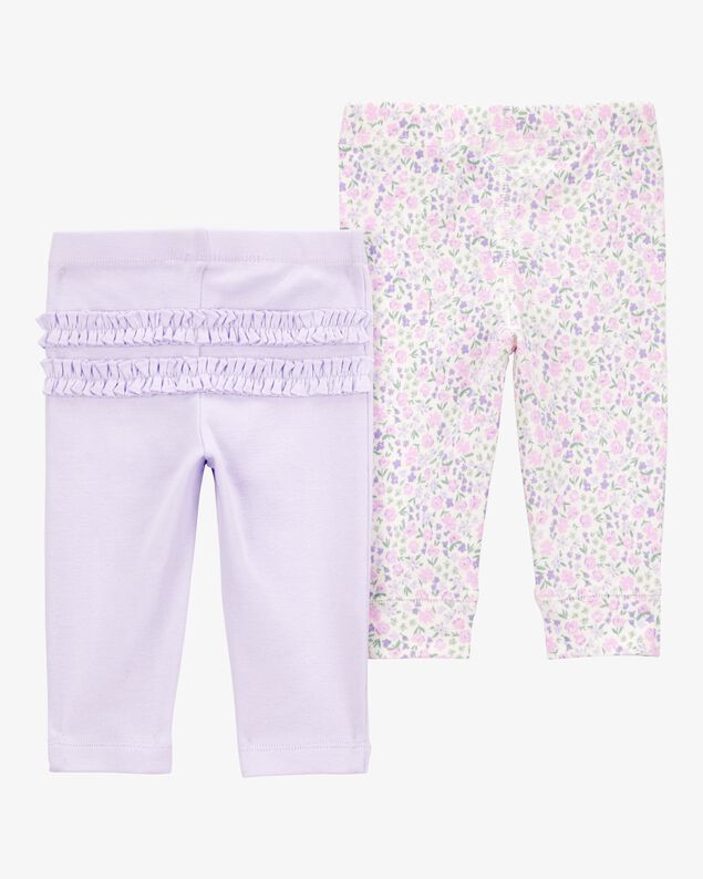 Product image 2 of Baby 2-Pack Foral Pull-On Pants