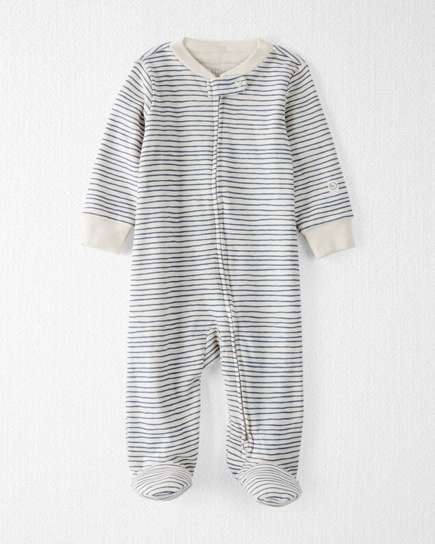 Product image 1 of Baby Organic Cotton Sleep & Play Pajamas in Stripes