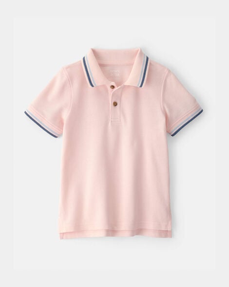 toddler boy polo shirt - pink