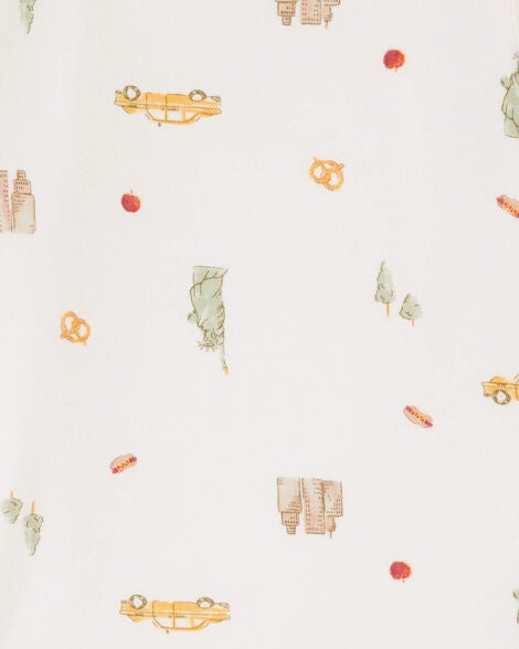  Product image 3 of Toddler New York City Print PurelySoft 2-Piece Pajamas - Ivory