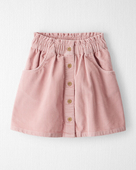 Girls Organic Cotton Corduroy Skirt