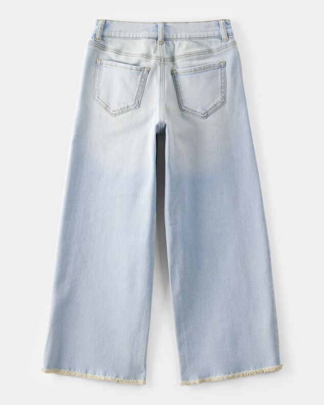 Product image 2 of Kid High Rise Baggy Wide Leg Jeans - Lily Light Denim Wash