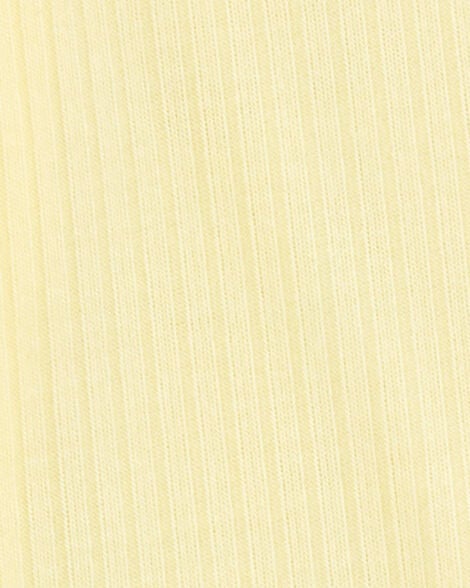  Product image 4 of Baby Solid 2-Way Zip PurelySoft Convertible Foot Sleep & Play Pajamas - Yellow