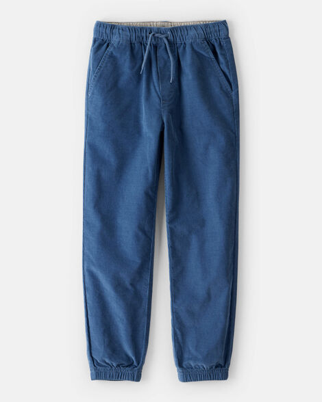 boys corduroy joggers- turquoise