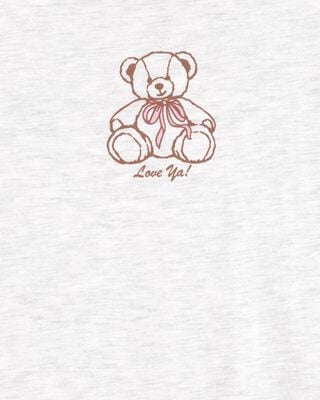 Product image 2 of Kid Teddy Bear Short-Sleeve Graphic Tee - Grey