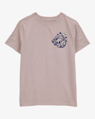 Product image 1 of Kid Skull Short-Sleeve Graphic Tee - Brown