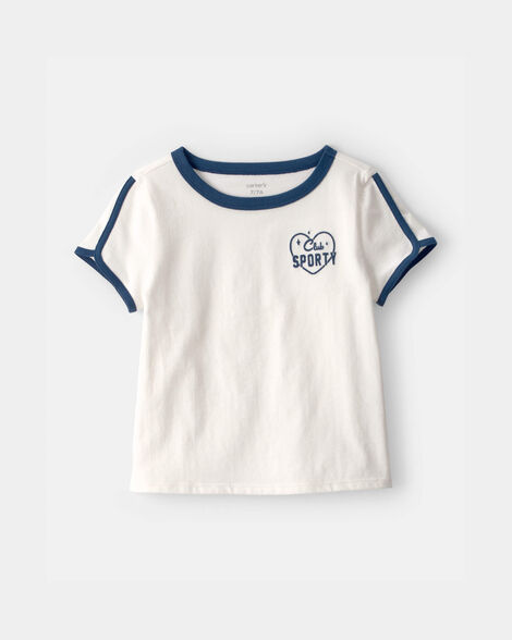 girls 'club sporty' active top - white