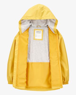 Product image 2 of Kid Hooded Rain Jacket - Yellow