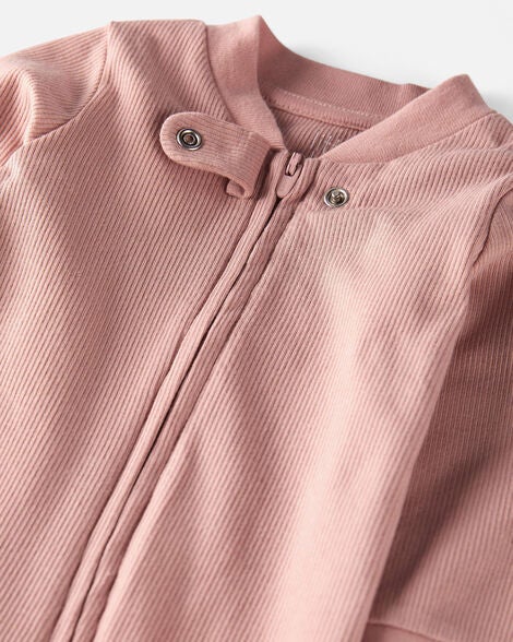  Product image 2 of Baby  Organic Cotton Sleep & Play Pajamas in Pink