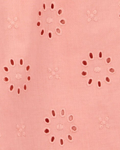  Product image 2 of Toddler Eyelet Flutter Jumpsuit - Pink
