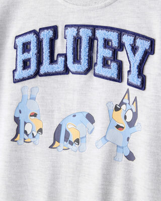 Product image 2 of Toddler Boy Bluey Colorblock French Terry Sweatshirt - Grey