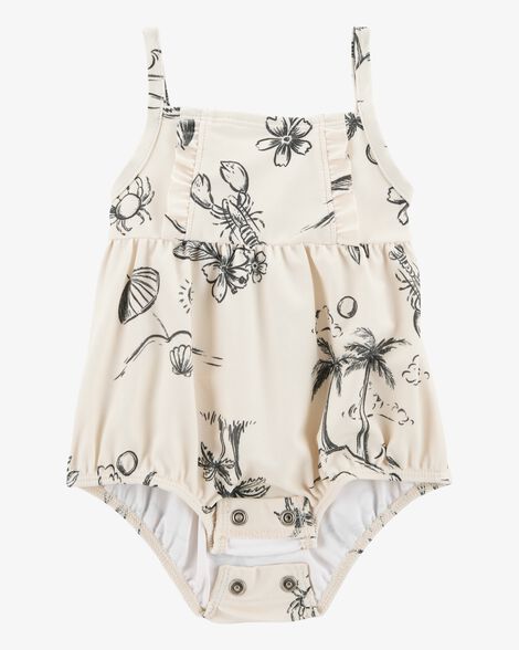  Product image 2 of Baby 1-Piece Beach Print Swimsuit