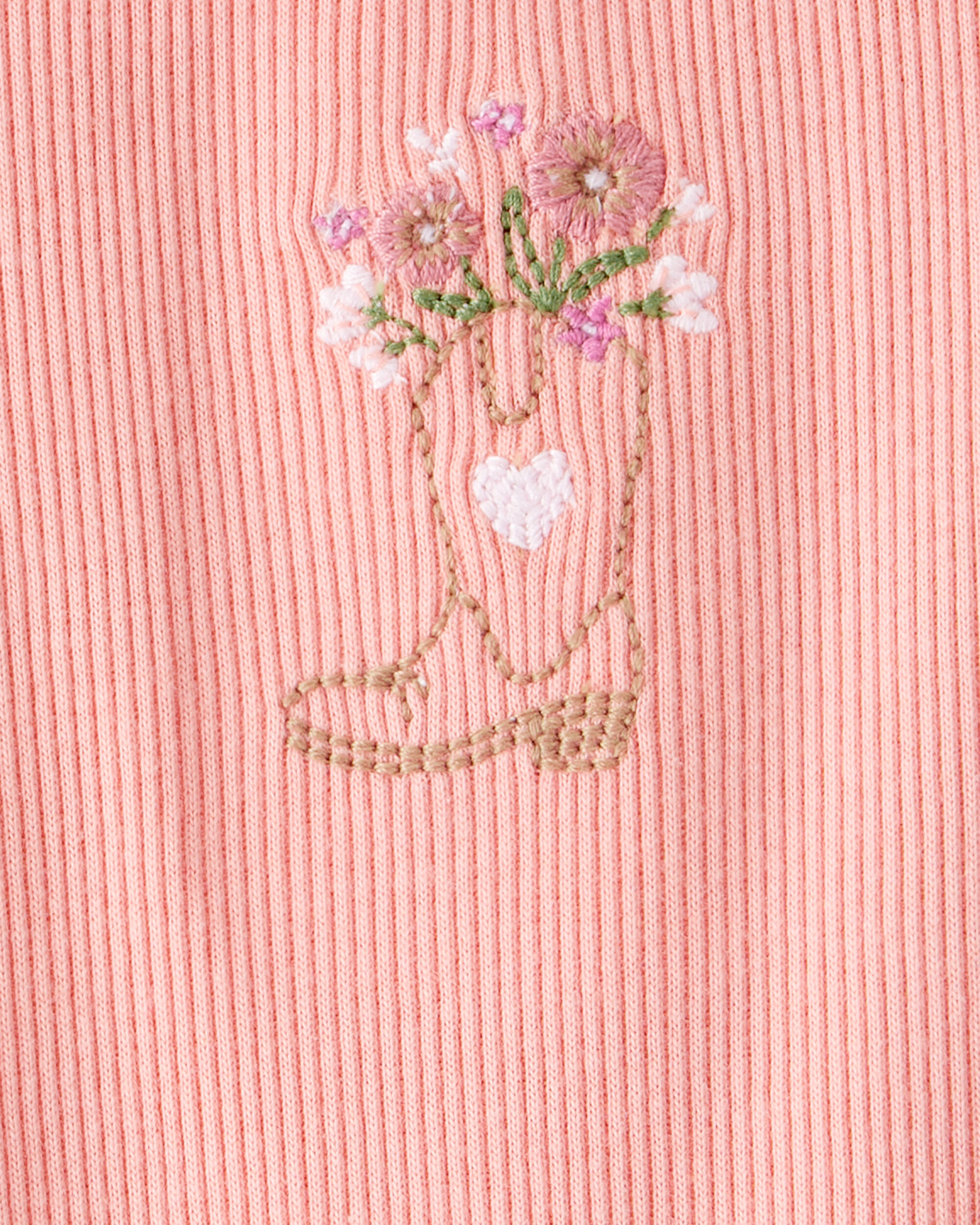 Baby Girl Cowgirl Boot Cotton Short-Sleeve Top - Pink