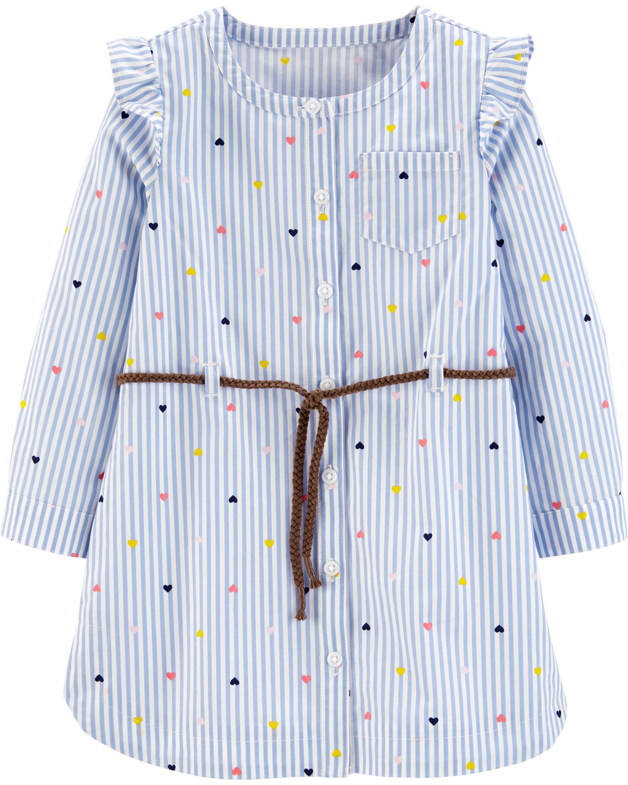 Carters striped shirt dress Clearance