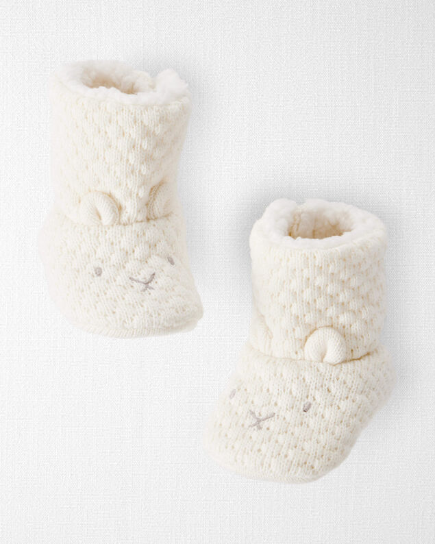 Product image 1 of Baby Organic Cotton Sweater Knit Booties