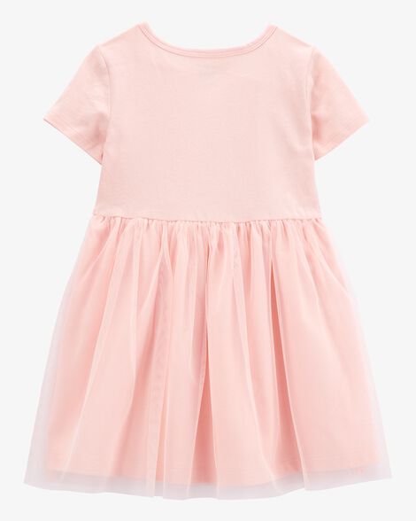  Product image 2 of Toddler Bunny Tutu Short-Sleeve Dress - Pink