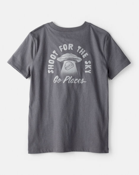  Product image 2 of Boys Shoot For The Sky Short-Sleeve Graphic Tee - Grey