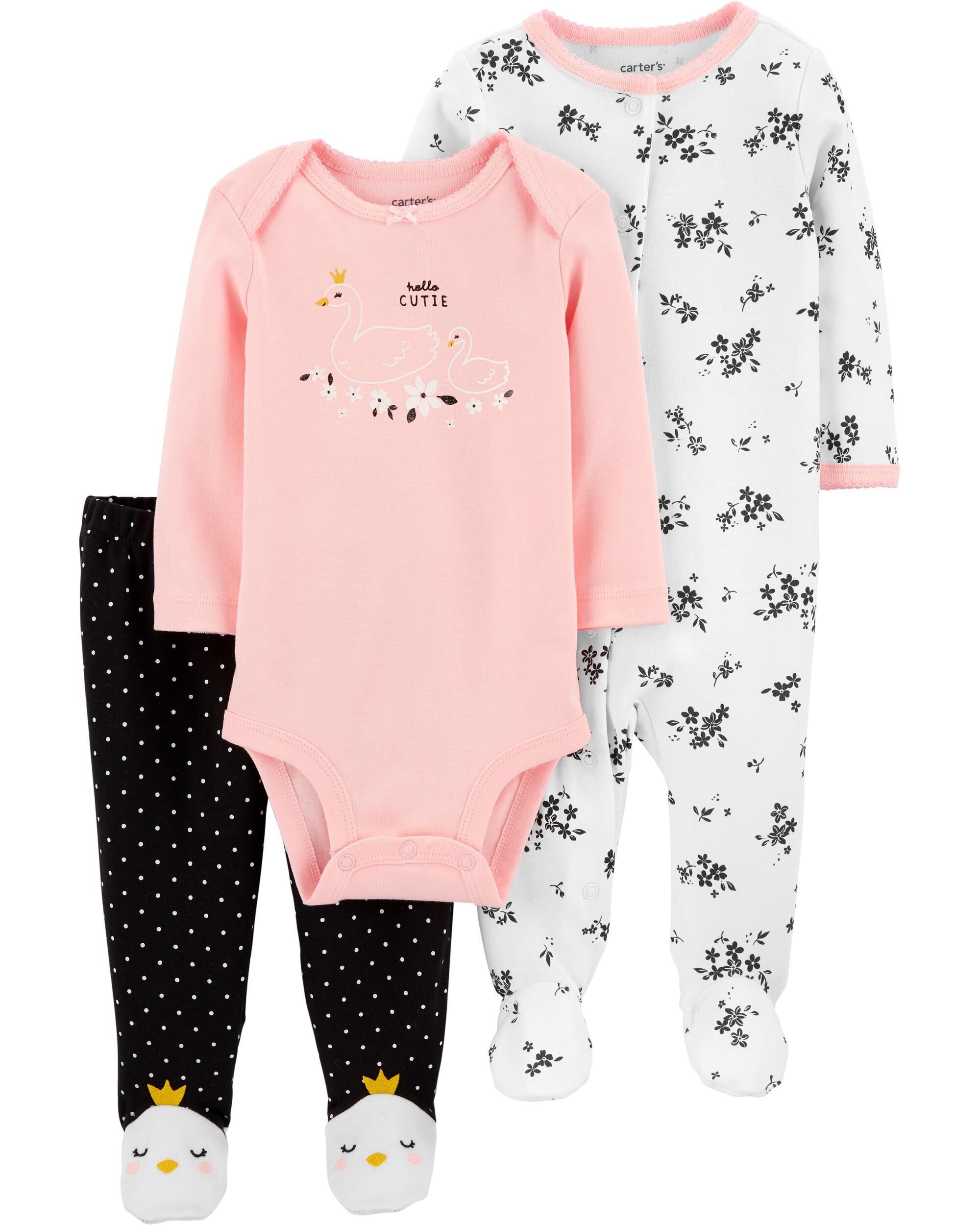 carters swan pajamas
