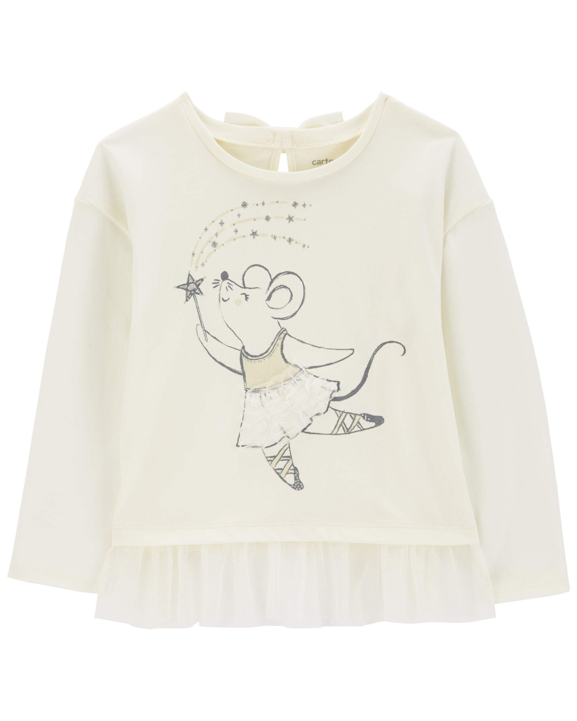 Toddler Ballerina Mouse Tulle Peplum Top - Carter's | Carter's