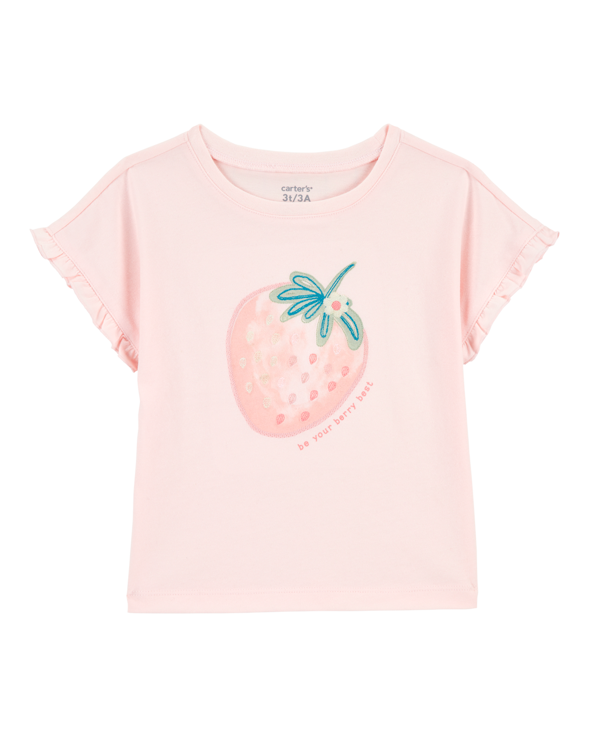 Toddler Girl Short-Sleeve Strawberry Fashion Top - Carter's