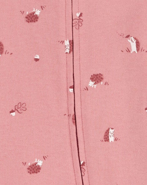  Product image 2 of Baby Hedgehog 2-Way Zip Cotton Footie Sleep & Play Pajamas