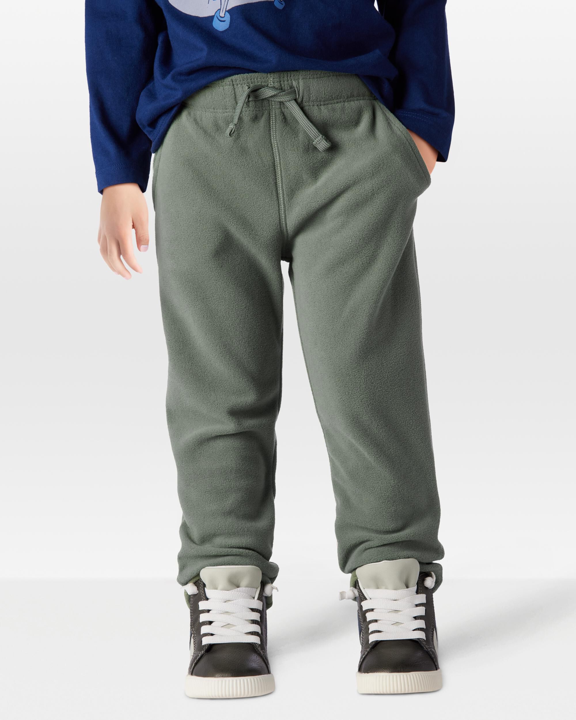 Toddler Pull On Cinched Hem Fleece Pants Carter s Carter s