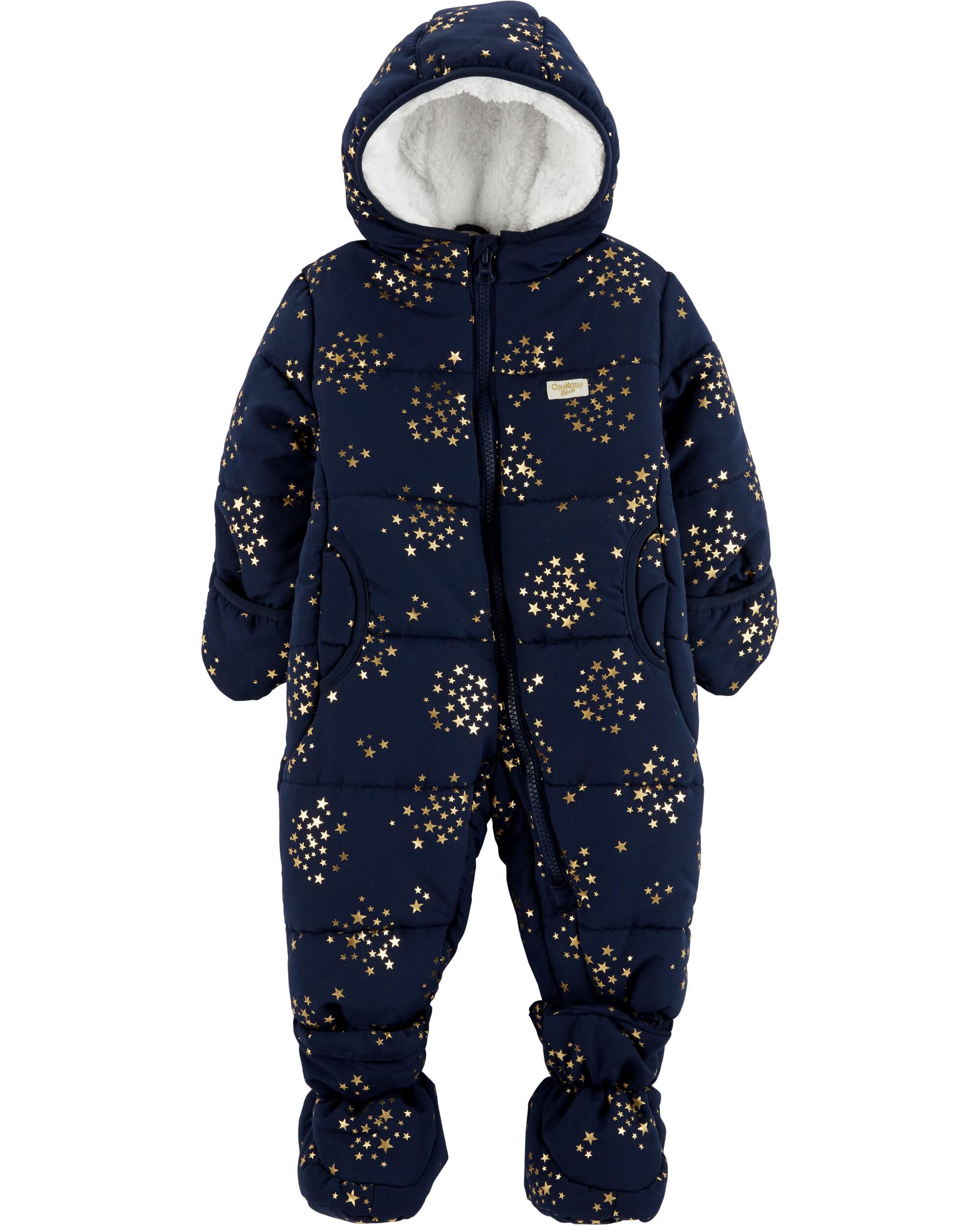 carters fleece snowsuit