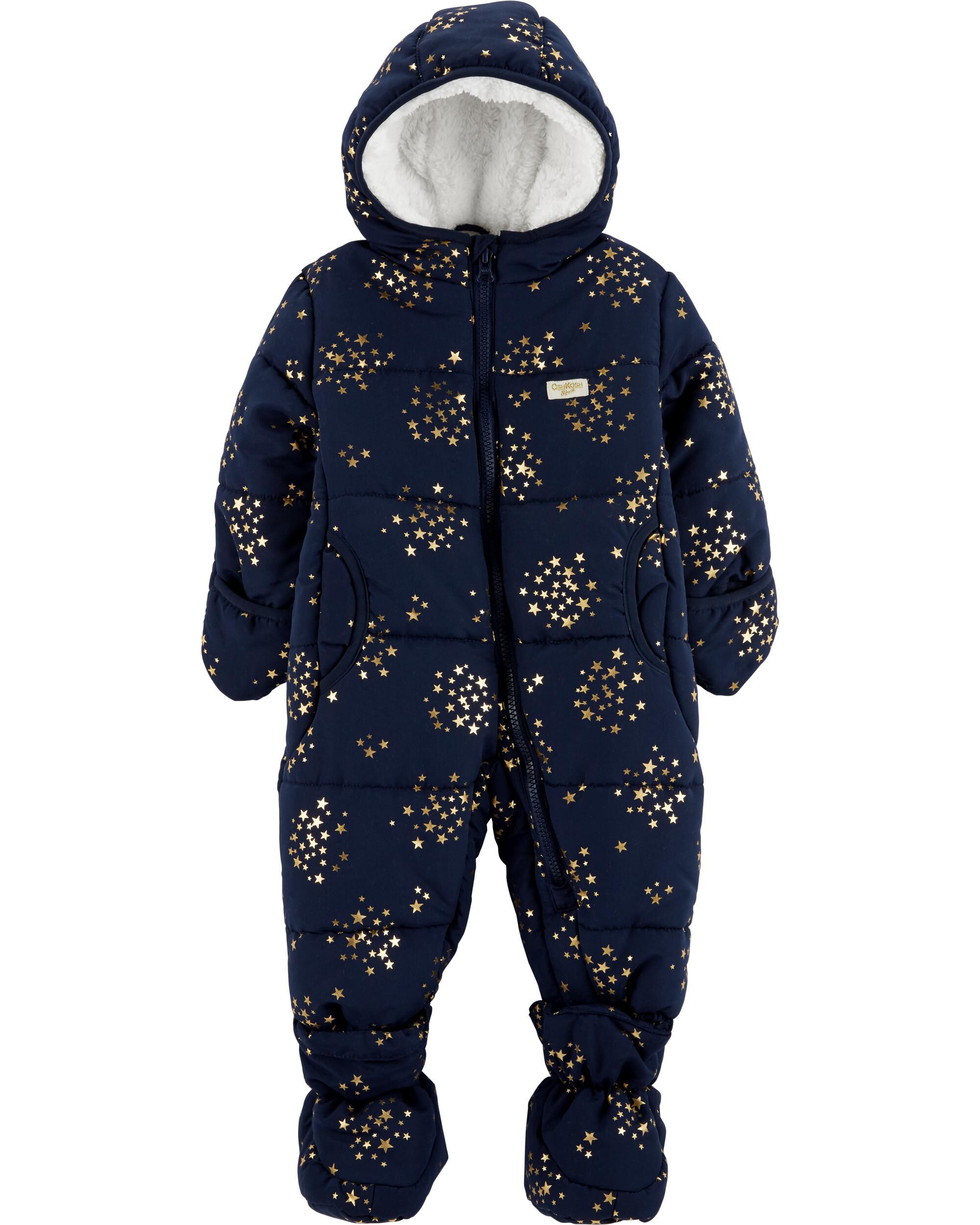 carters one piece snow suit