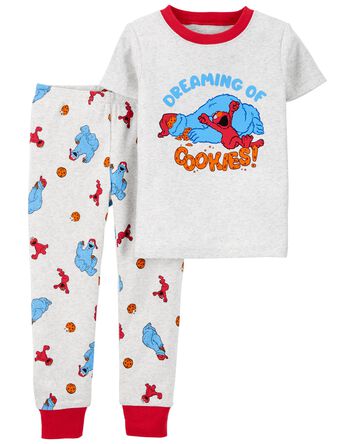 Toddler 2-Piece Sesame Street 100% Snug Fit Cotton Pajamas