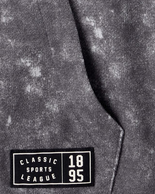Product image 2 of Boys French Terry Acid Wash Hoodie - Grey