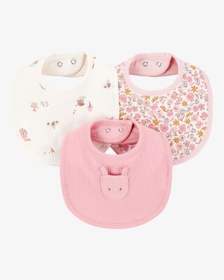 Product image 1 of Baby 3-Pack Floral Bibs