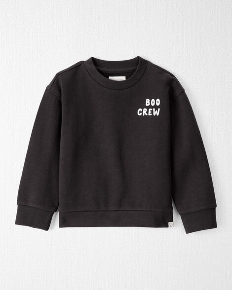 Toddler Organic Cotton Boo Crew Sweatshirt