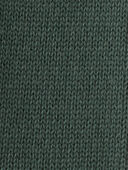 Biscuit Cream, Fern Green - Baby 2-Piece Organic Cotton Sweater Knit Set in Stripes, Selected