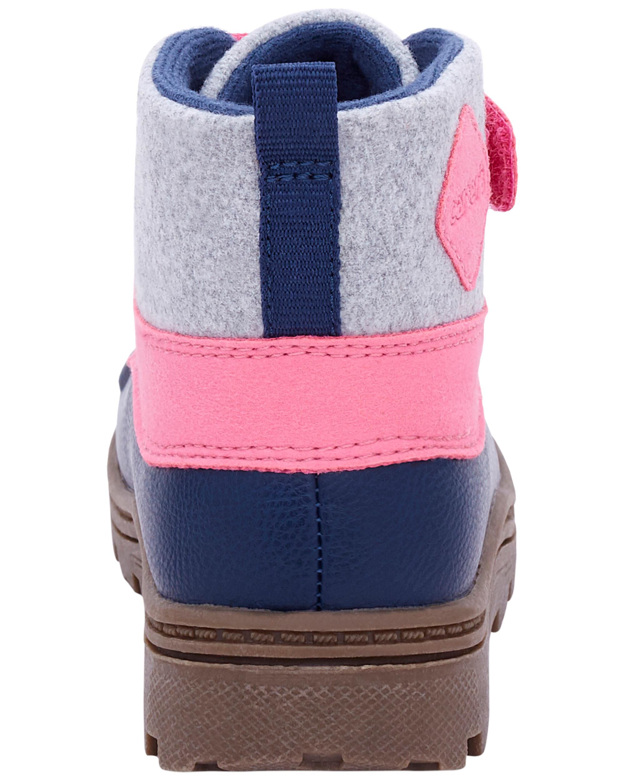 Kids pink duck boots shop