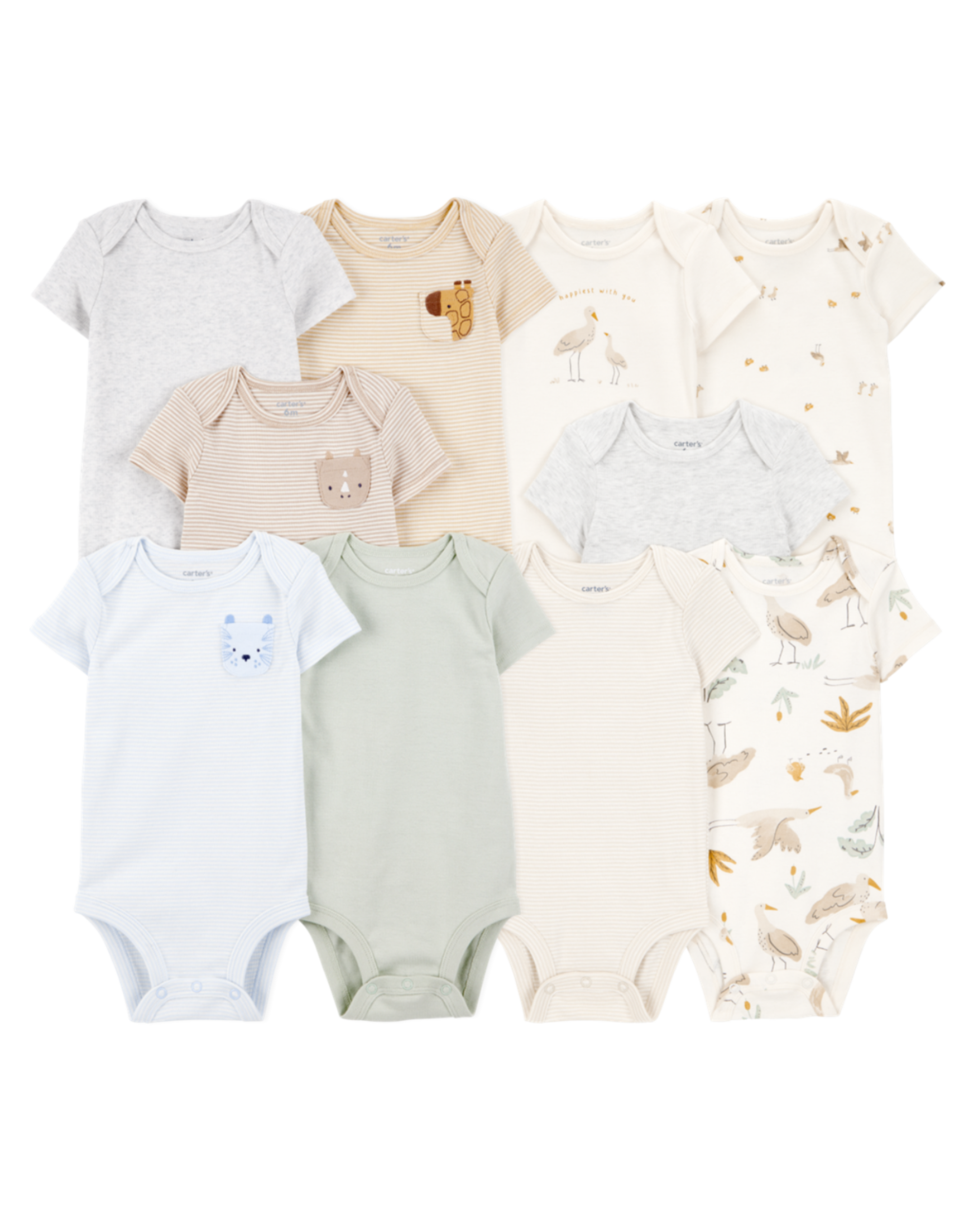 Baby 10-Pack Short-Sleeve Bodysuits