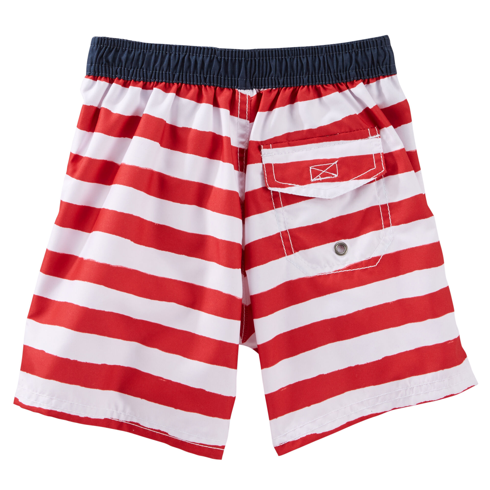 baby boy american flag swim trunks