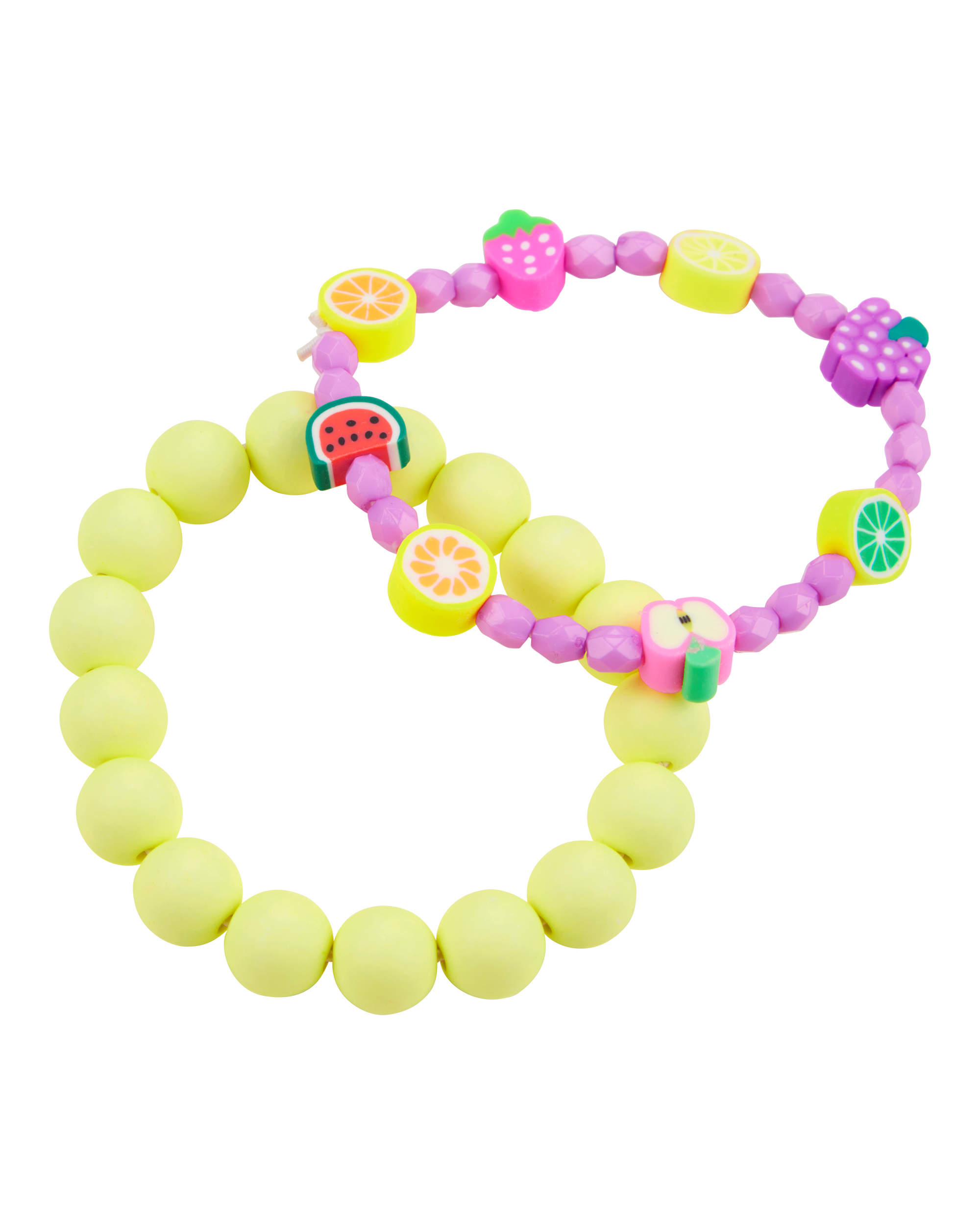 2-Pack Fruit Beaded Bracelets