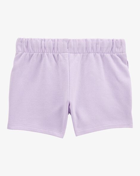  Product image 2 of Toddler Pull-On French Terry Shorts - Purple