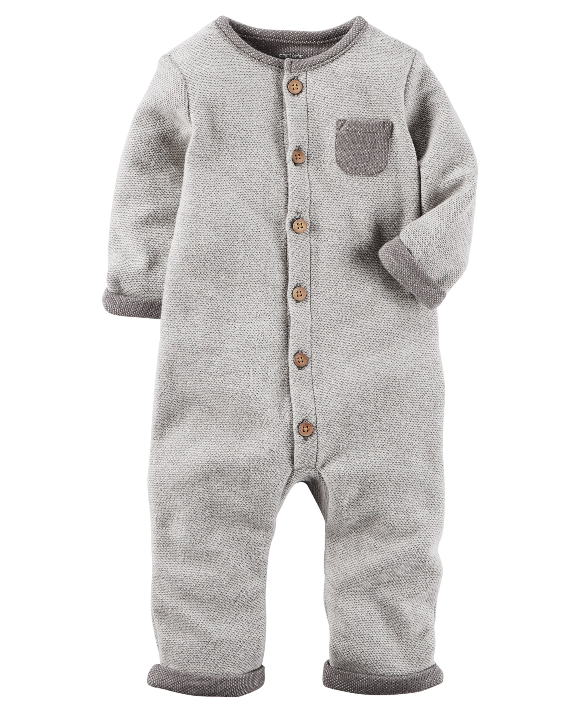Suit 6-24 Months Q64 Newborn Round Collar Cheese Long Sleeve Romper Jumpsuit 100/% Cotton