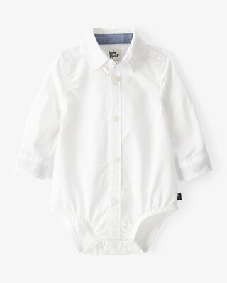 Product image 1 of Baby Button-Front Long Sleeve Bodysuit