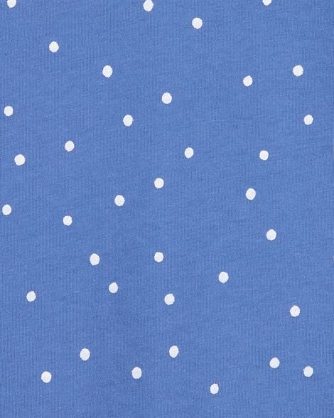 Product image 2 of Kid Polka Dot Short-Sleeve Fashion Top - Blue