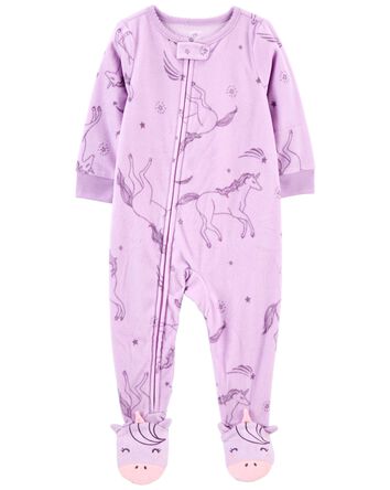 Baby 1-Piece Unicorn Fleece Footie PJs, 