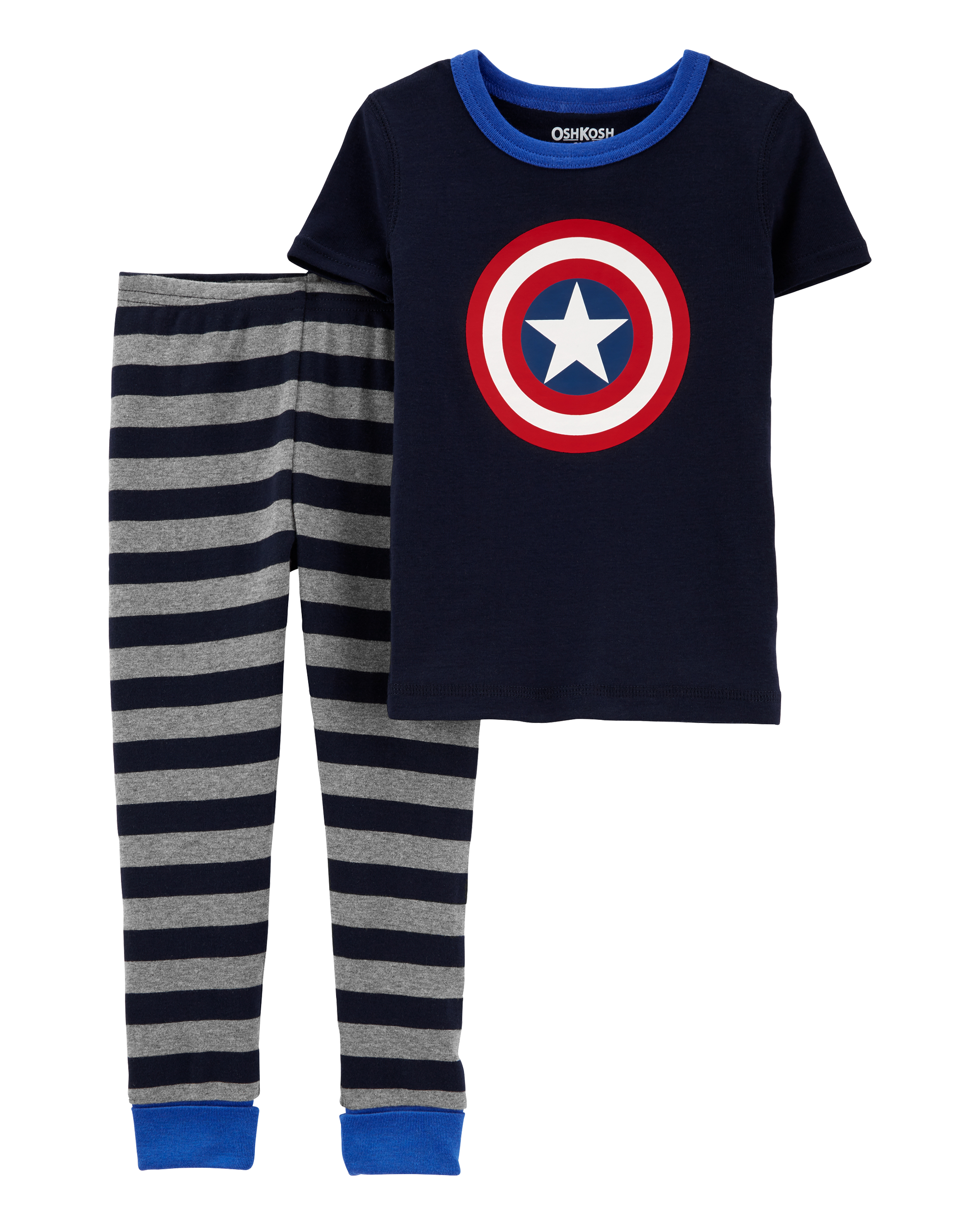 Toddler 2-Piece Captain America 100% Snug Fit Cotton Pajamas