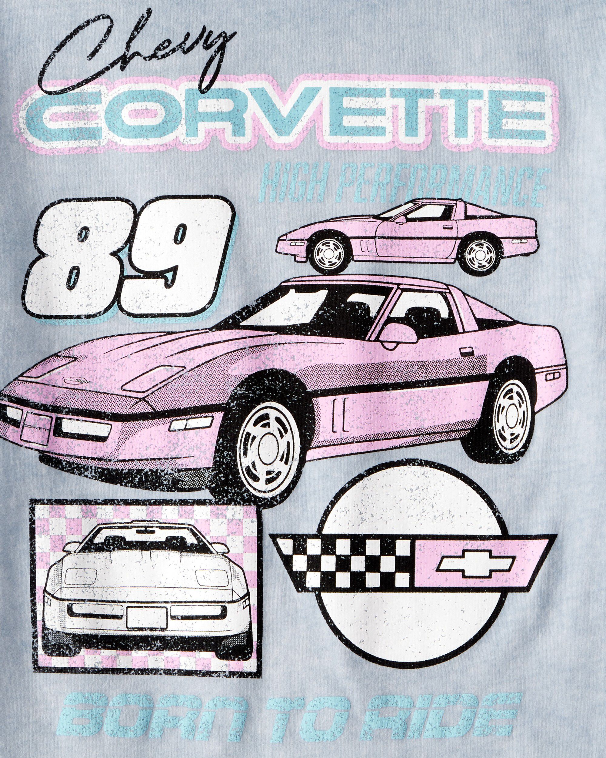 Girls Chevrolet™ Corvette™ Short-Sleeve Graphic Tee - Blue