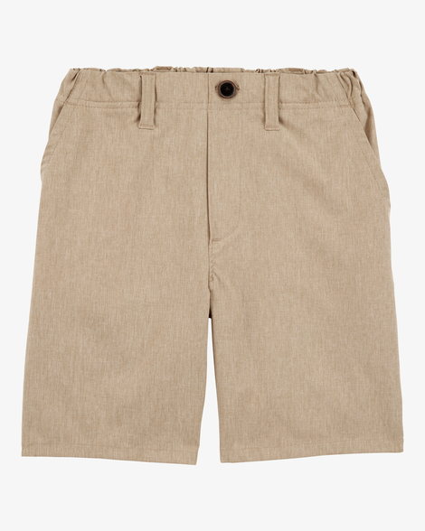 Boys Active Pull-On Uniform Shorts - Khaki
