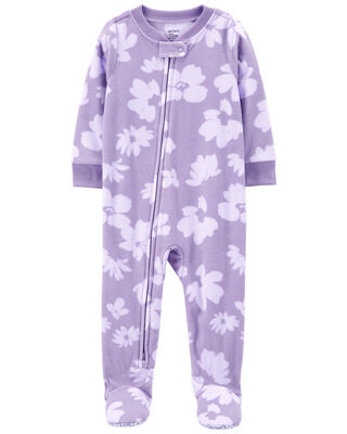 Baby 1-Piece Floral Fleece Footie Pajamas - Carter