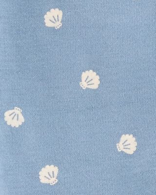 Product image 2 of Baby Shell Cotton Romper - Blue