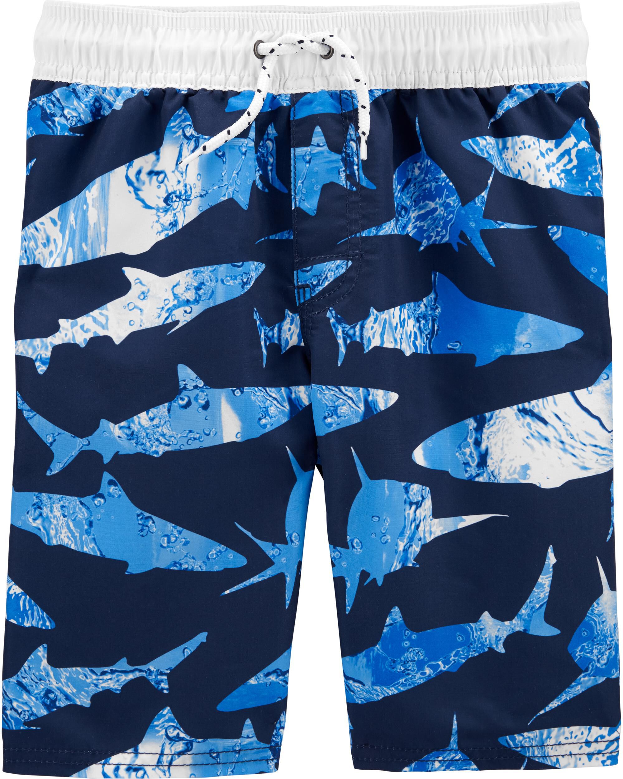 shark swim trunks