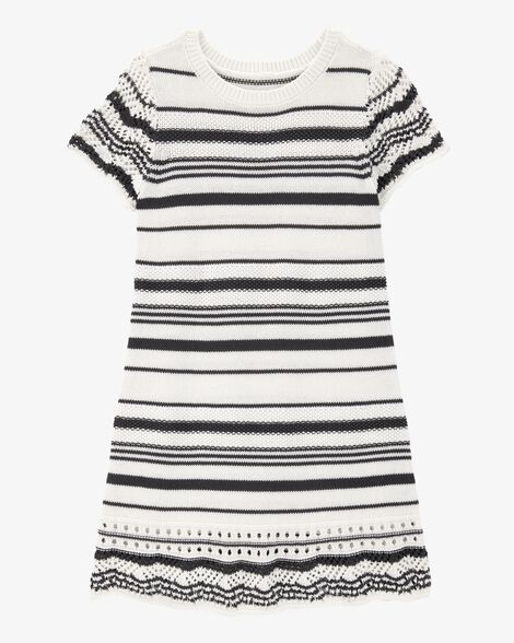  Product image 1 of Kid Striped Sweater Dress- White