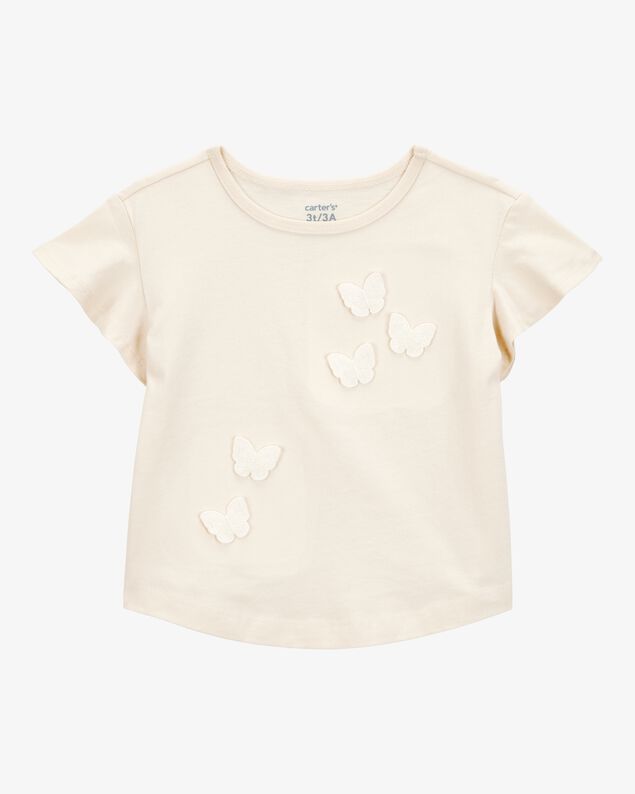 Product image 1 of Baby Butterfly Short-Sleeve Top - Ivory